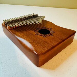 Byla 21 Key Kalimba Thumb Piano Carbon Steel Keys with Instructions Carrying Bag